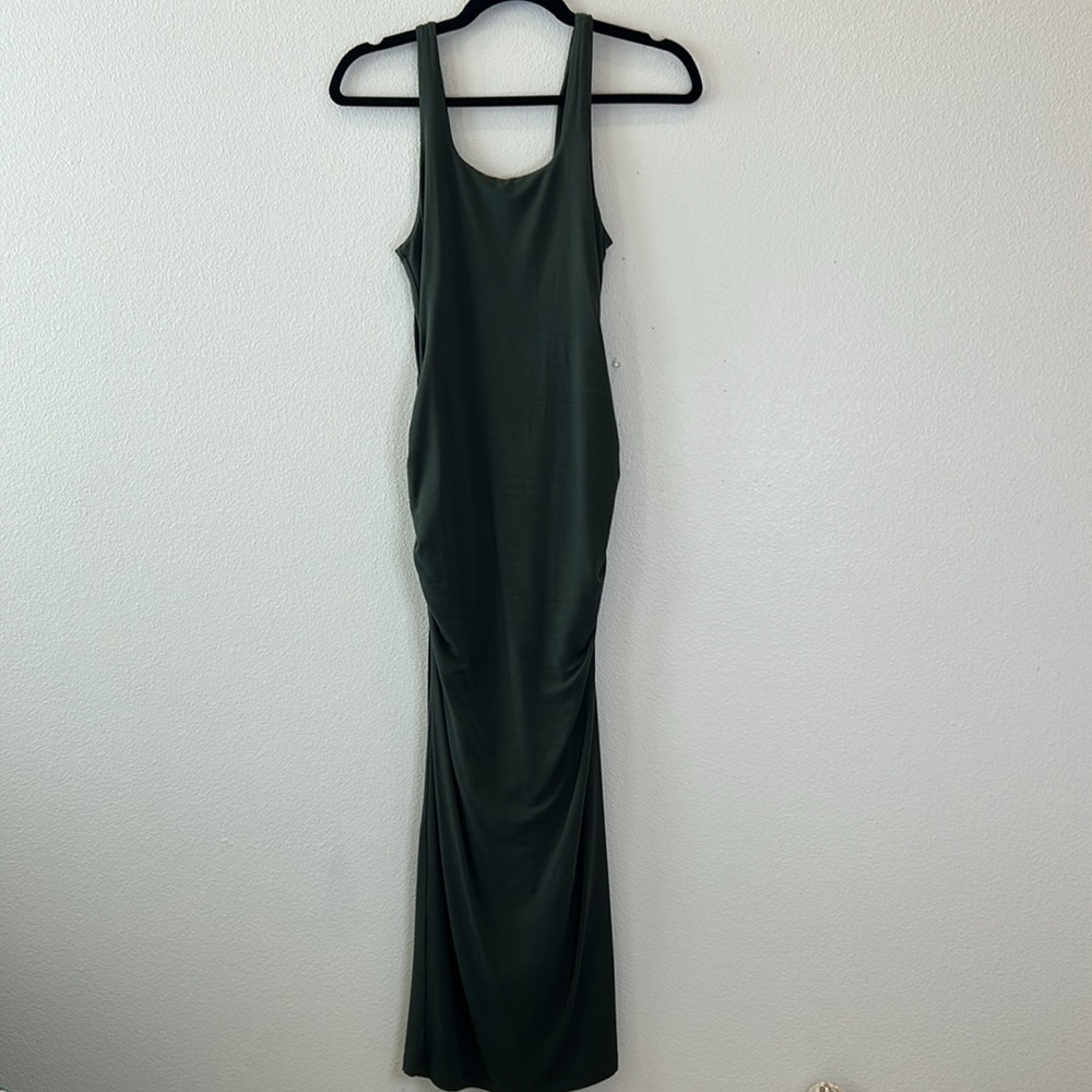 Good American Olive Midi Dress Medium/2 - Picture 4 of 6